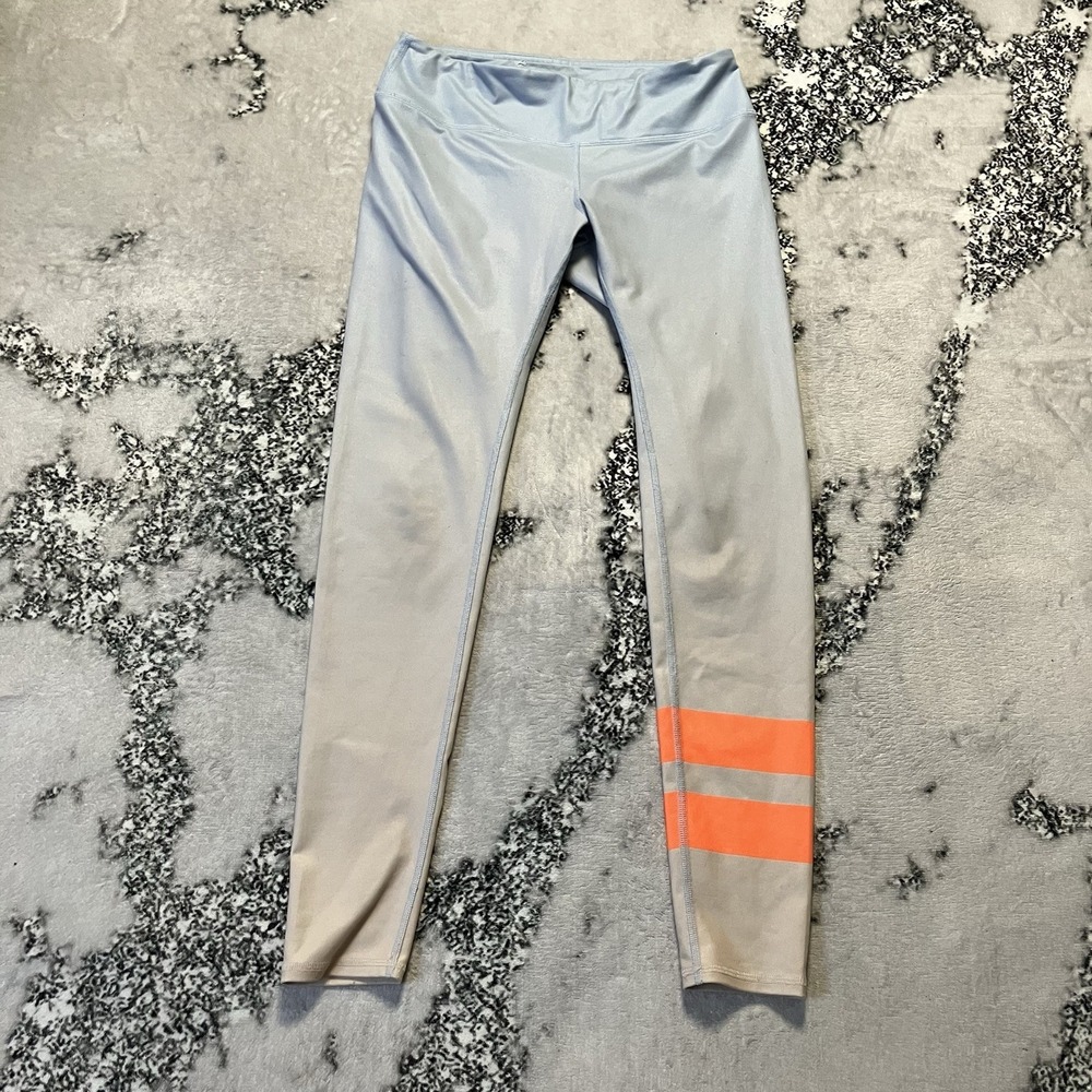 Alo Leggings Womens Sz‎ M Yoga Airbrush High-Waist Gradient Sky Ombre
